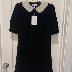 & other stories black velvet dress